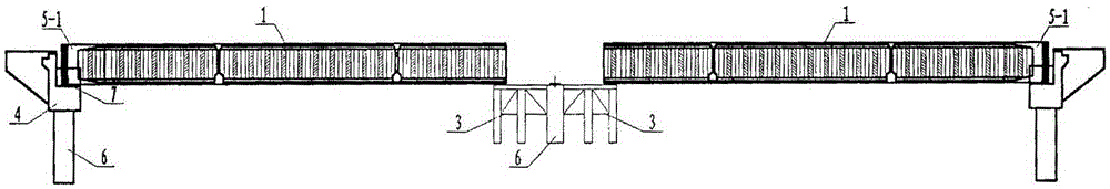 A composite t-beam with transversely assembled corrugated steel webs and its construction method