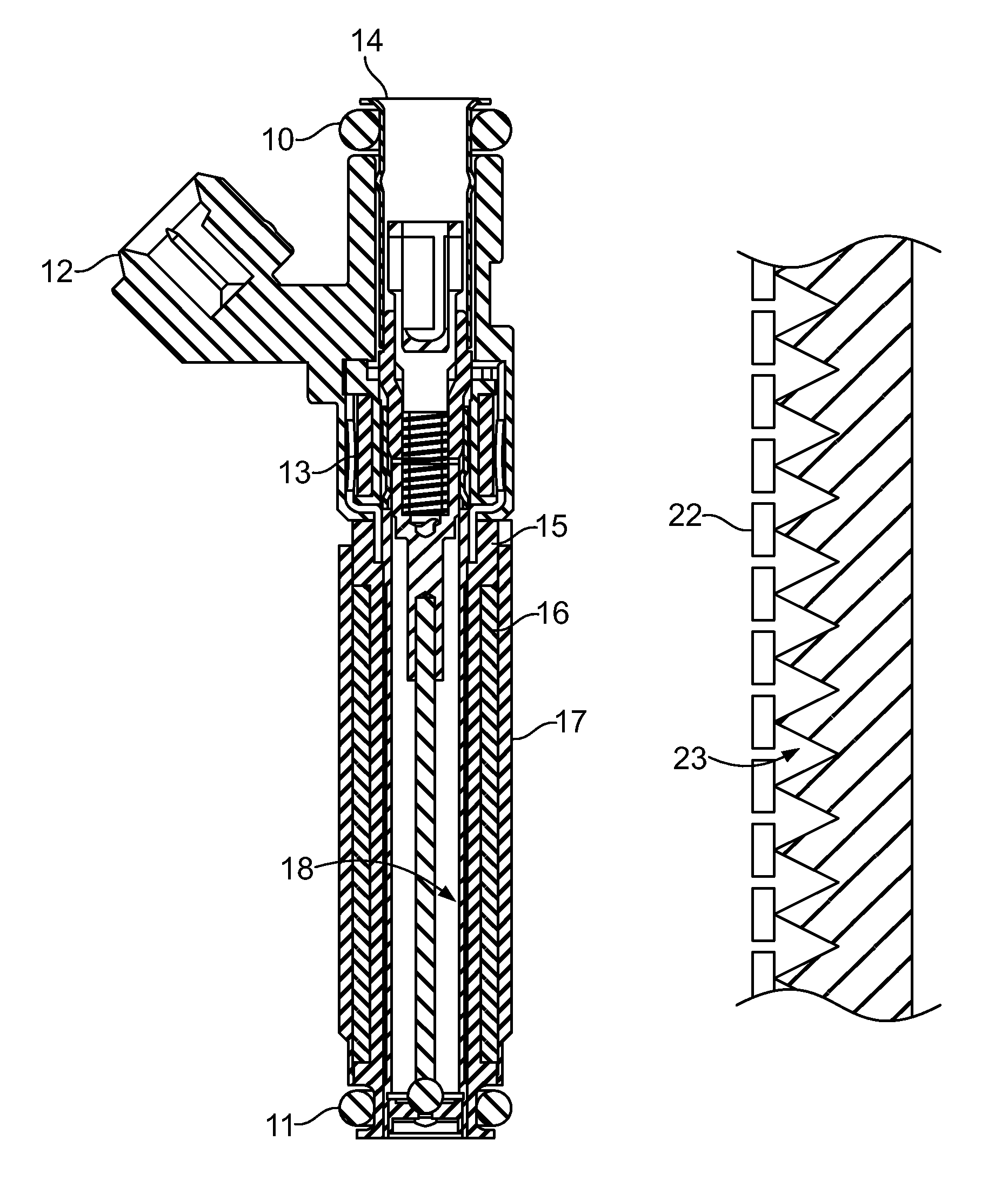 Variable spray injector with nucleate boiling heat exchanger