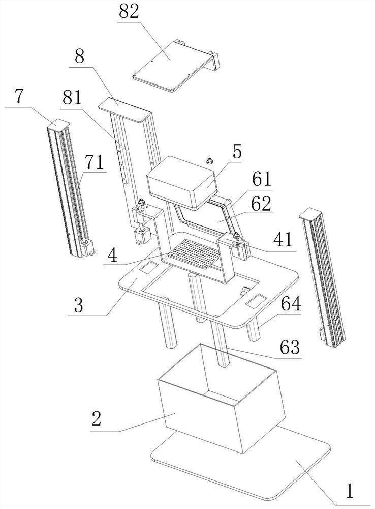 Sunken type 3D printer forming system