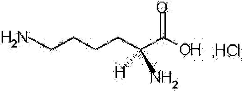 Medicinal composition containing lysine hydrochloride compound