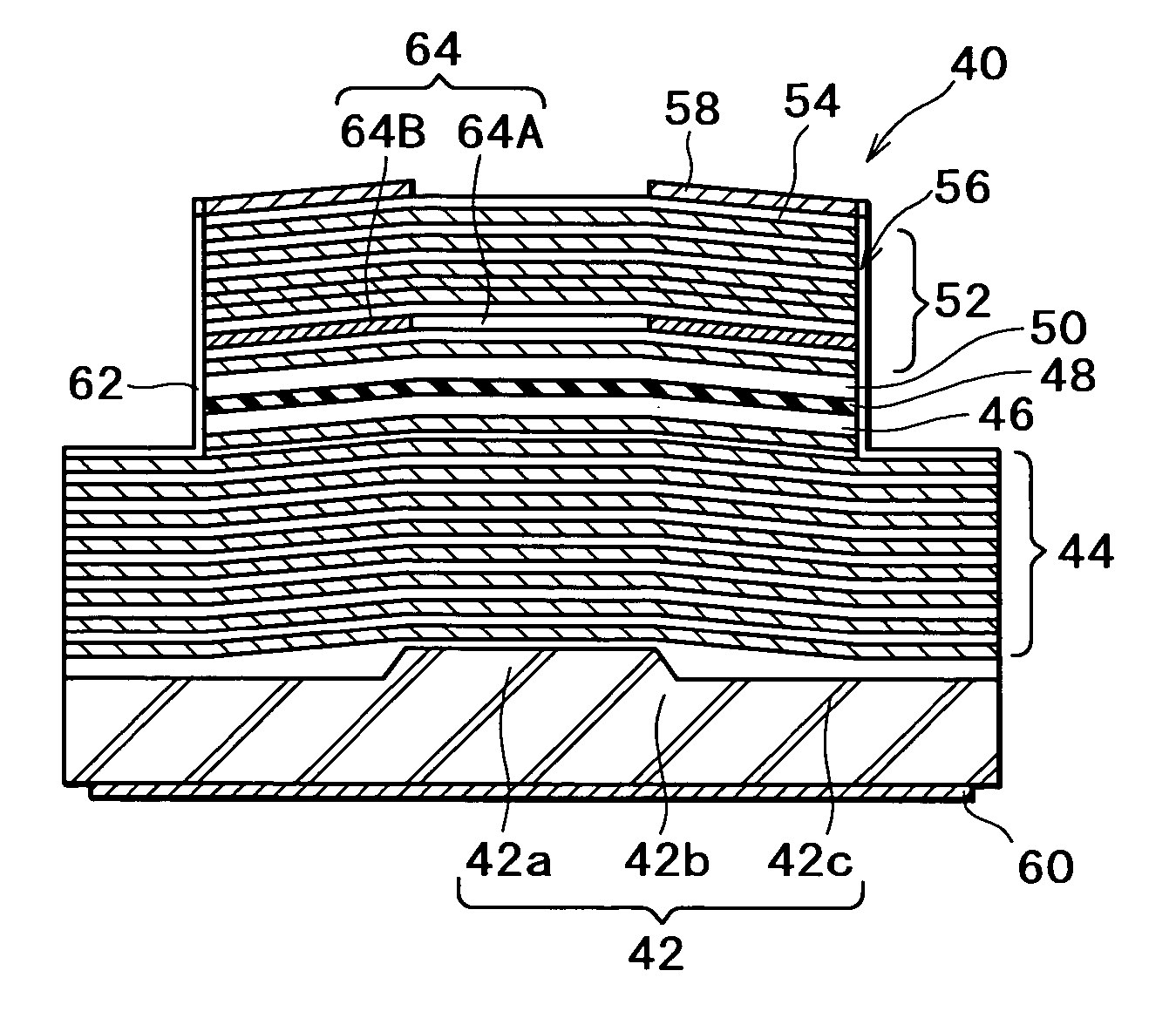 Plane emission type semiconductor laser device and method of manufacturing the same