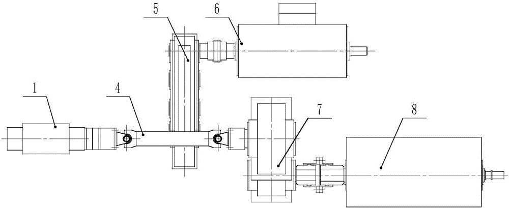 Multiple-transmission device for rolling mill
