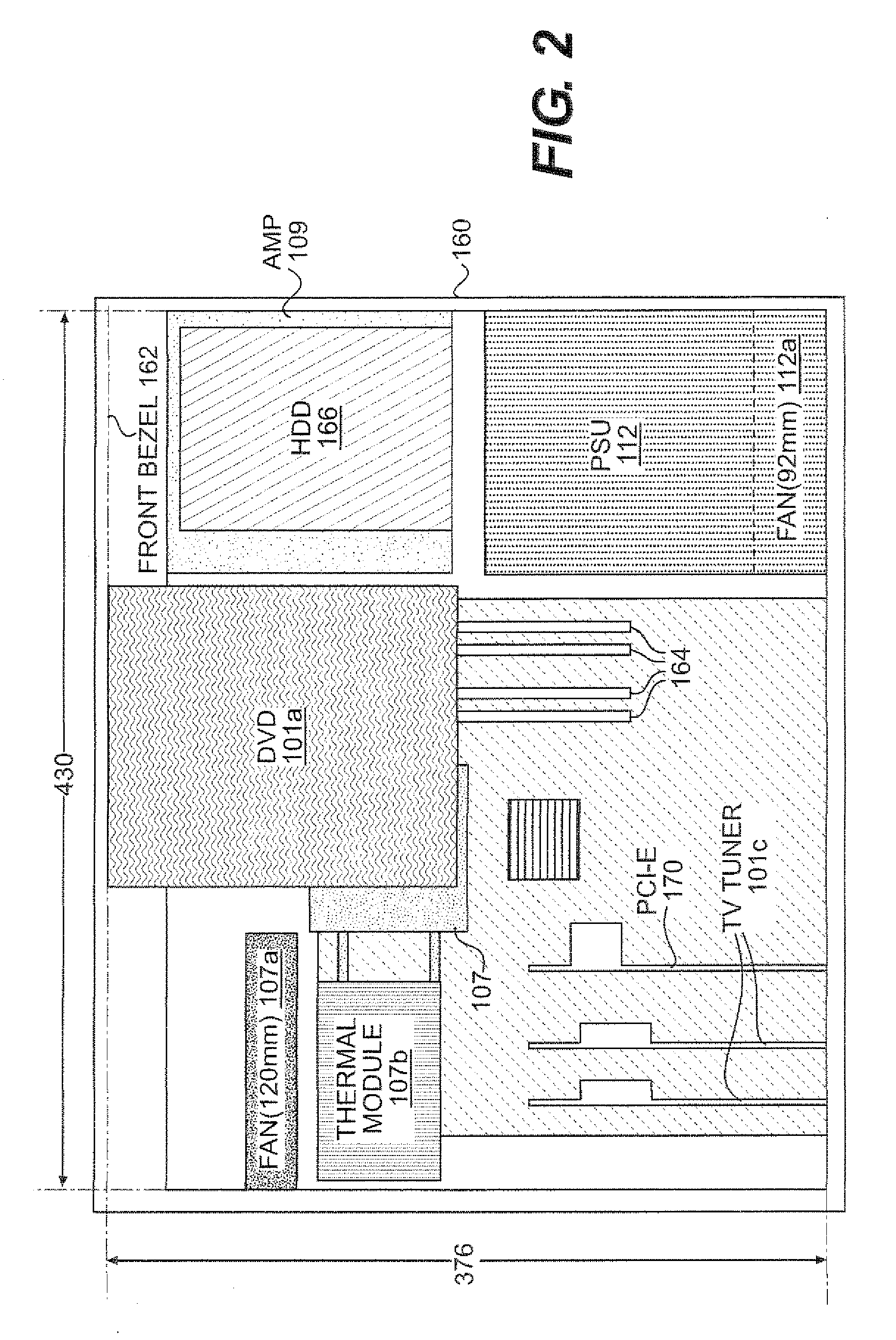 Integrated audio video signal processing system using centralized processing of signals