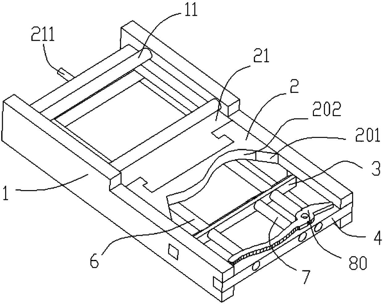 Forced-feeding and positioning track for automatic processing pinchers