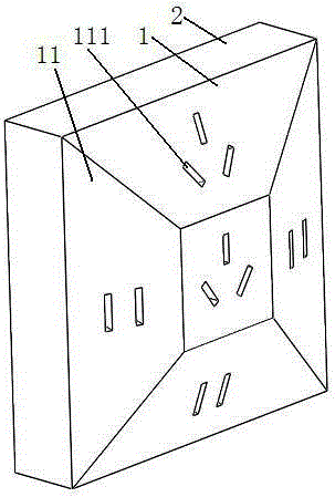 Five-sided wall socket