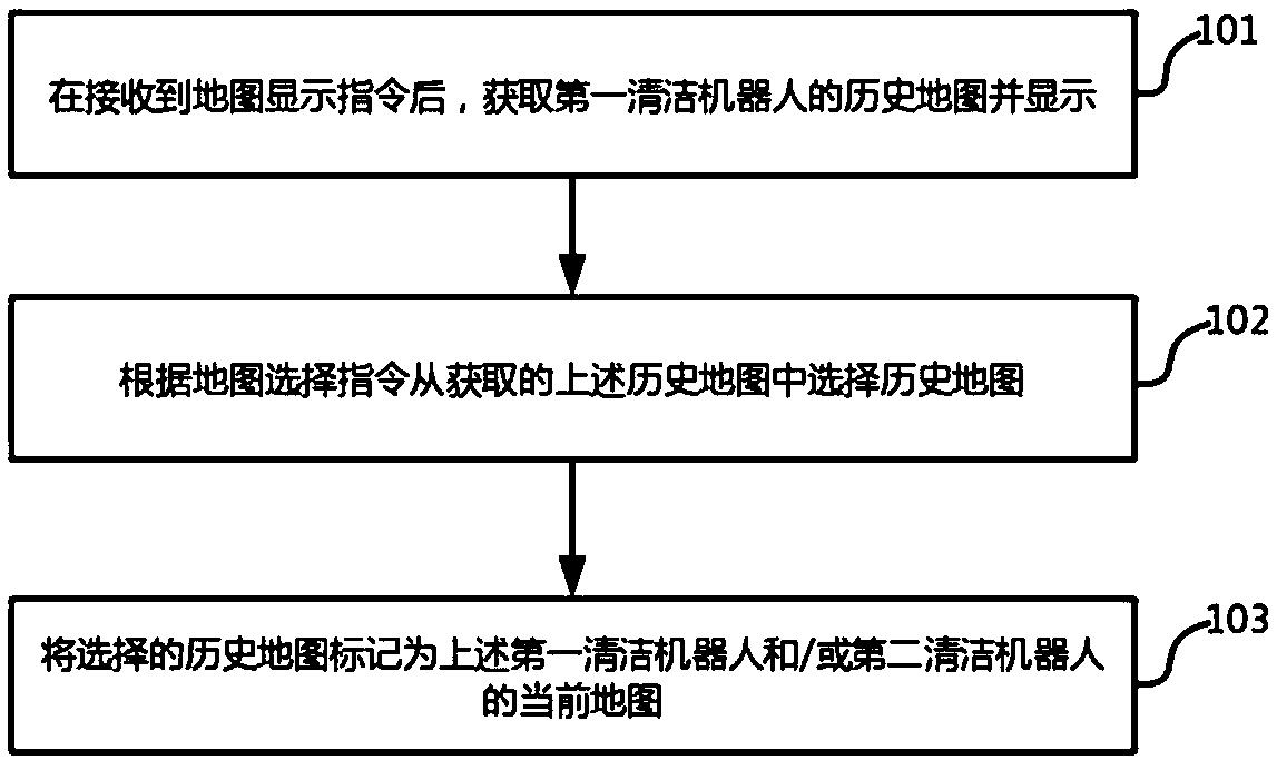 Map processing method and device of cleaning robot, equipment and storage medium