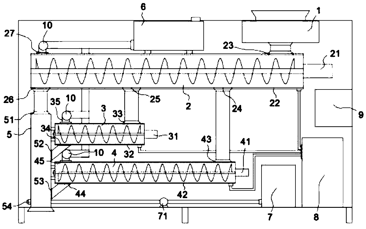 Thermal desorption apparatus for repairing organic polluted soil