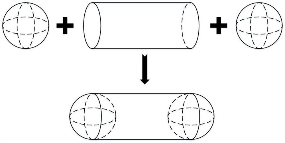 Simulation and analysis method of particle system based on composite hyperellipsoid model