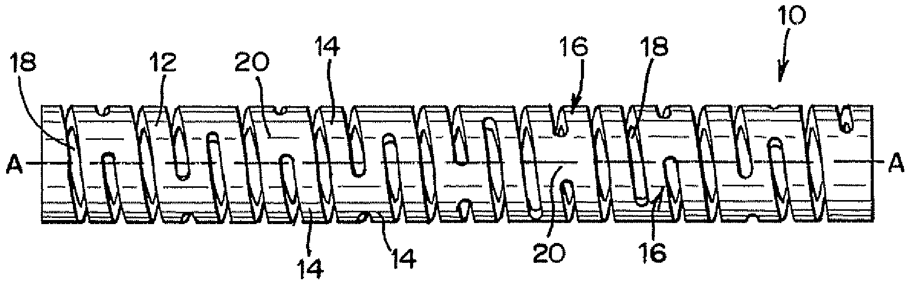 Interventional medical device component having an interrupted spiral section and method of making the same
