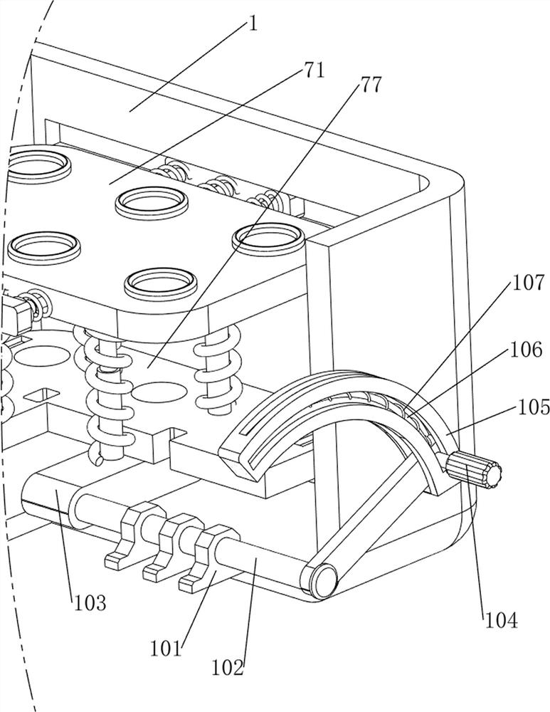 A test tube transfer device for endocrinology department