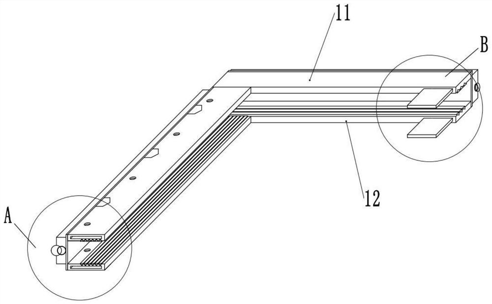 A glass shelf positioning device