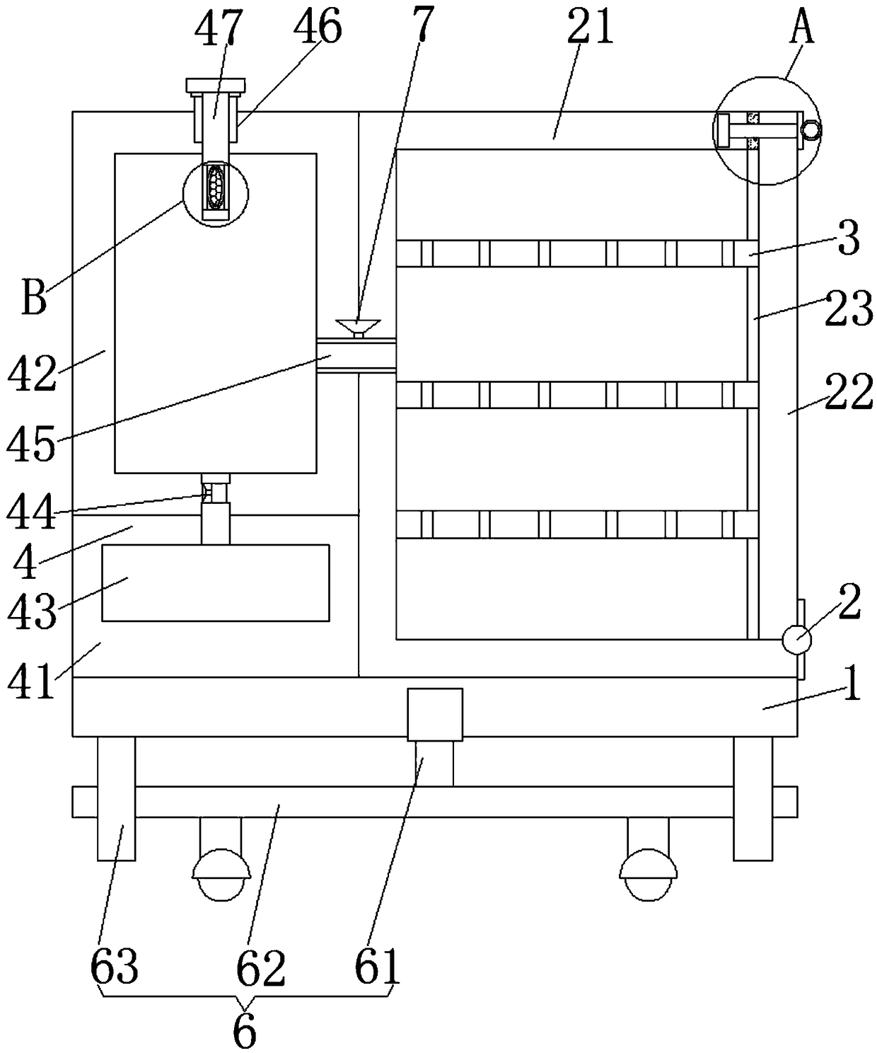 Building detection tool box with drying function