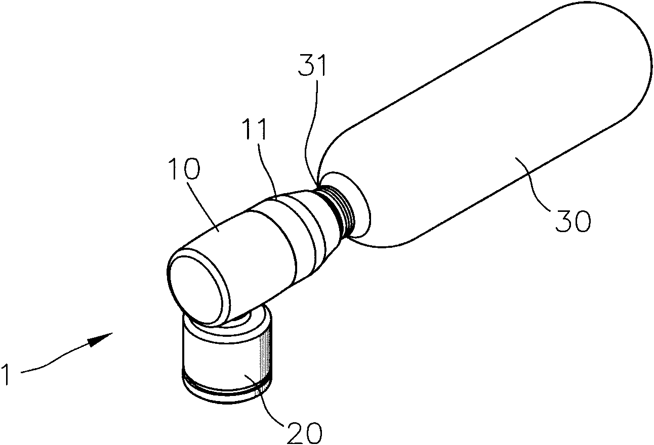 High-pressure inflating pump structure