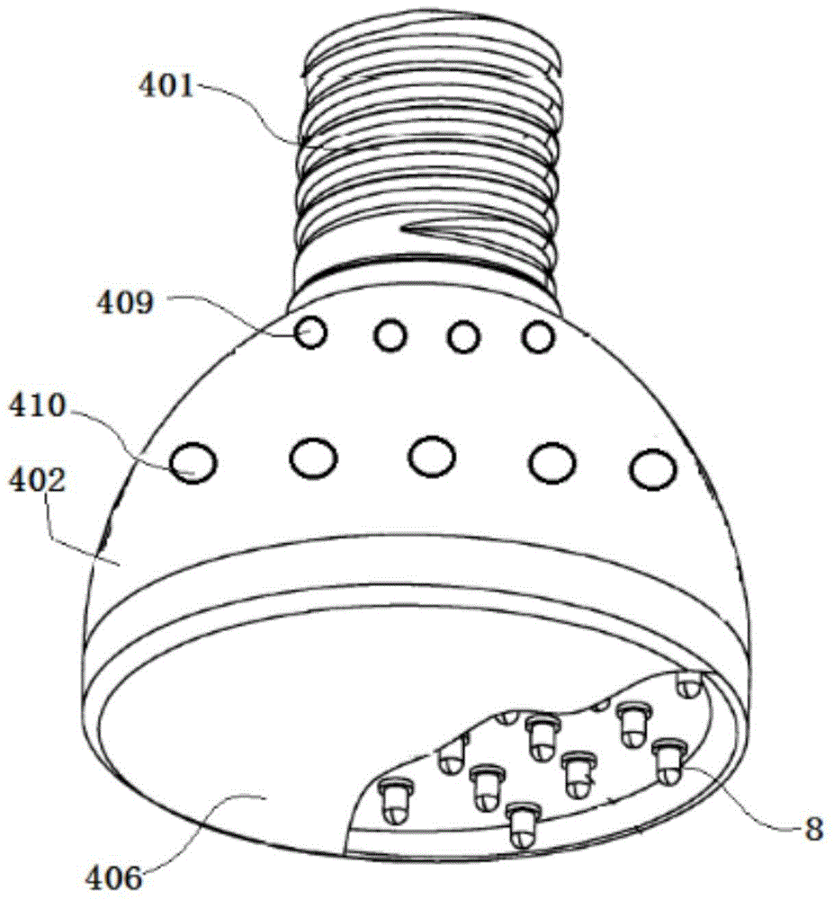 A negative ion healthy led lamp