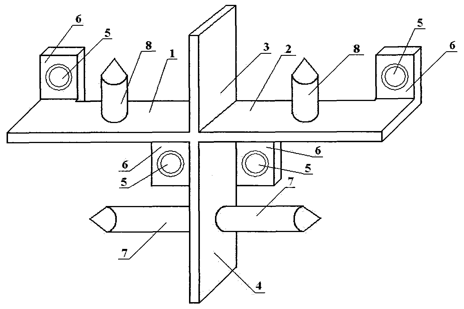Anti-falling mounting piece for light materials