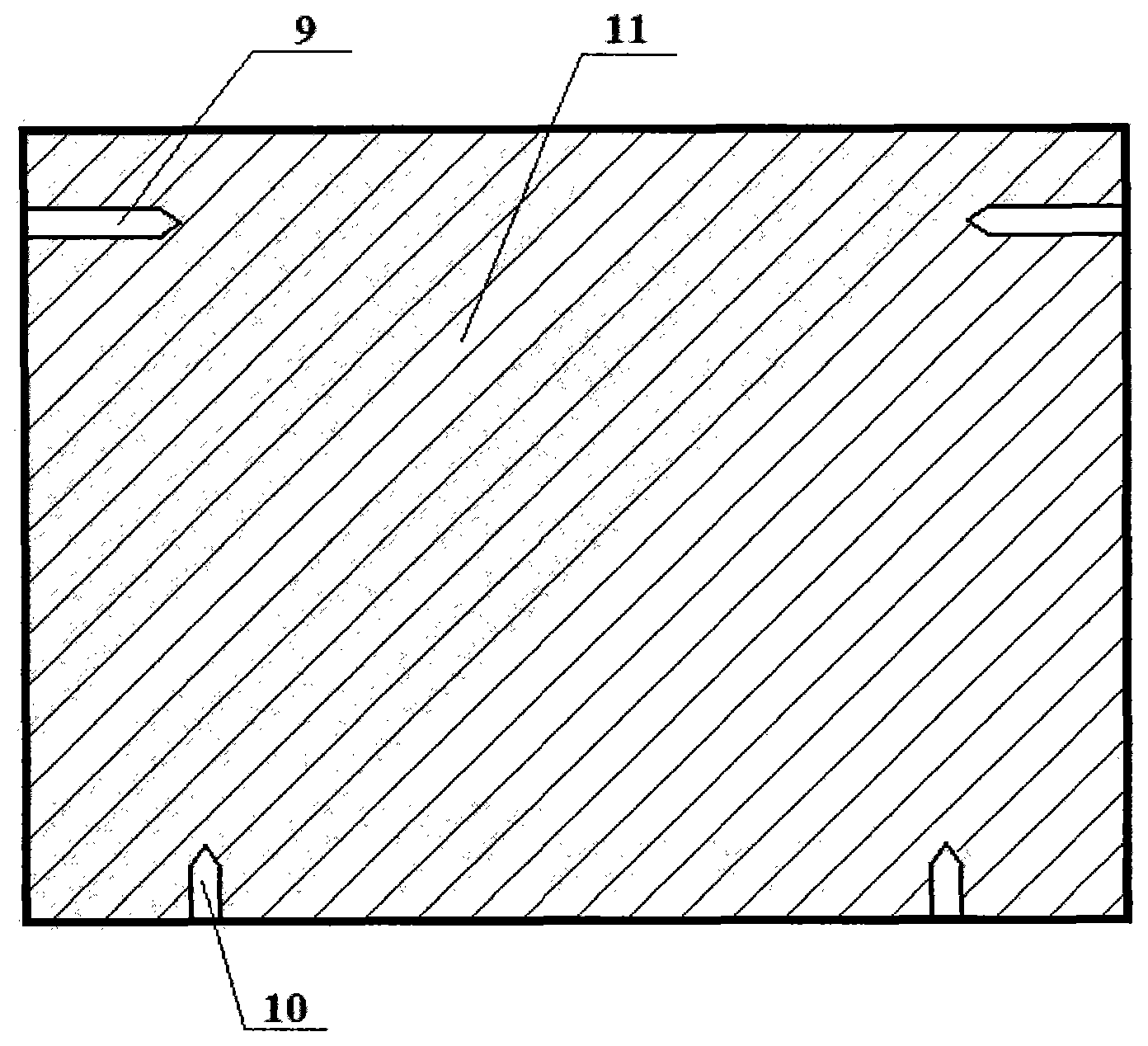 Anti-falling mounting piece for light materials