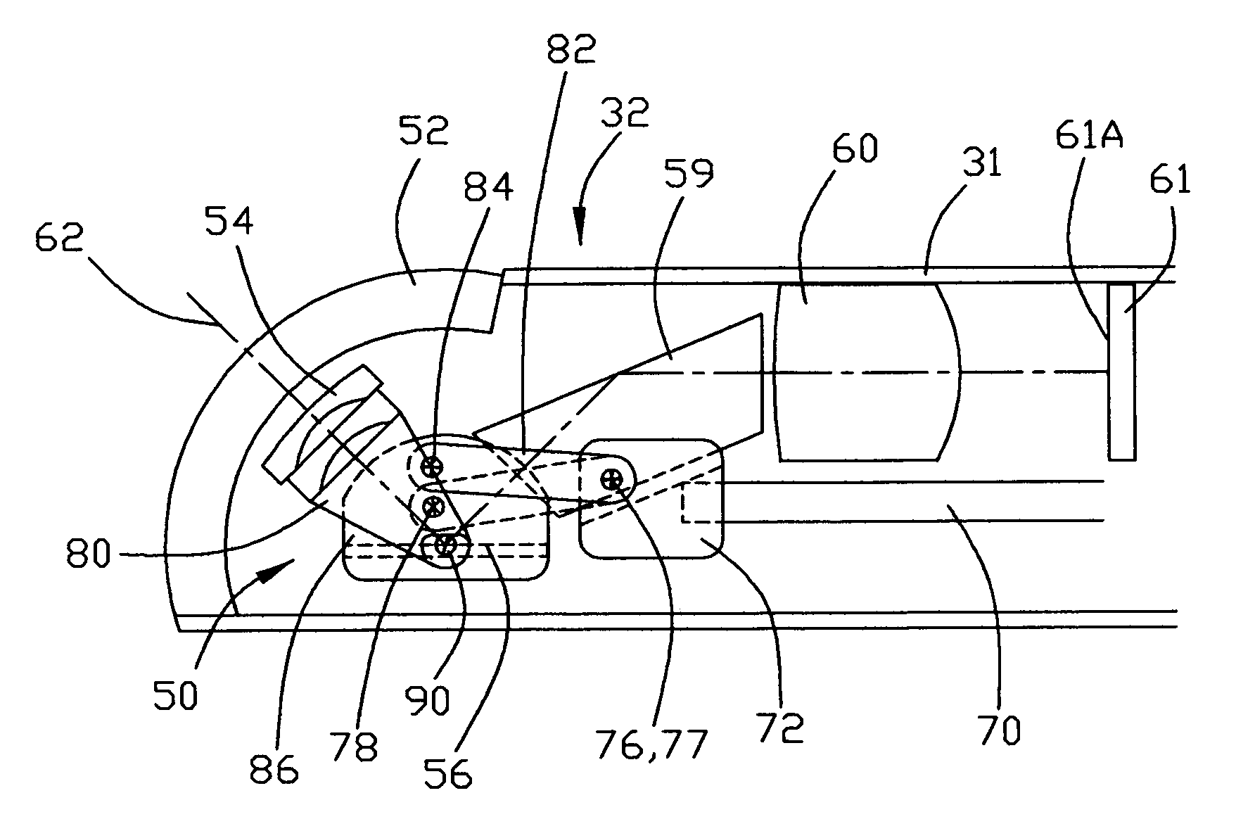 Variable view arthroscope with charge coupled device