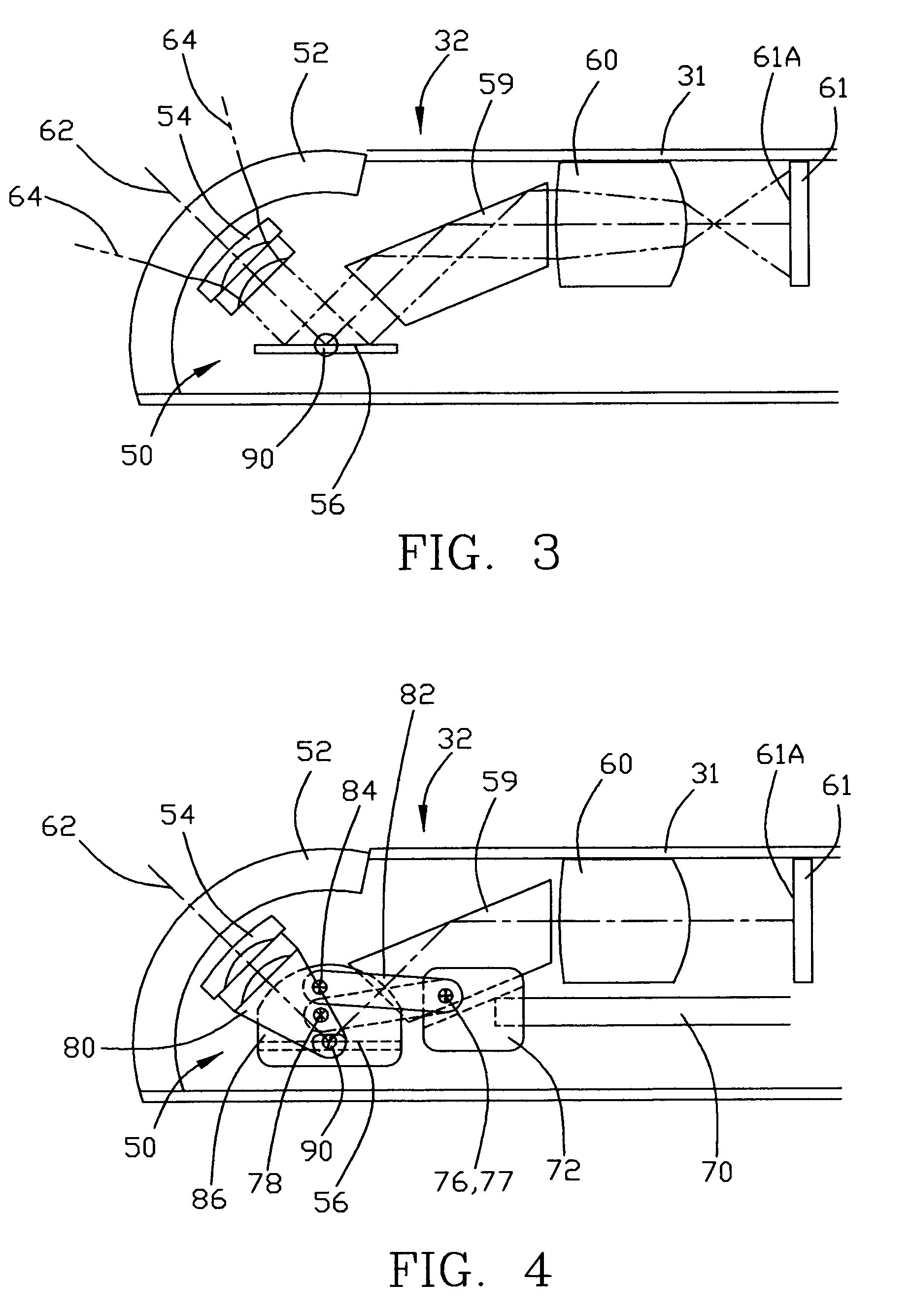 Variable view arthroscope with charge coupled device