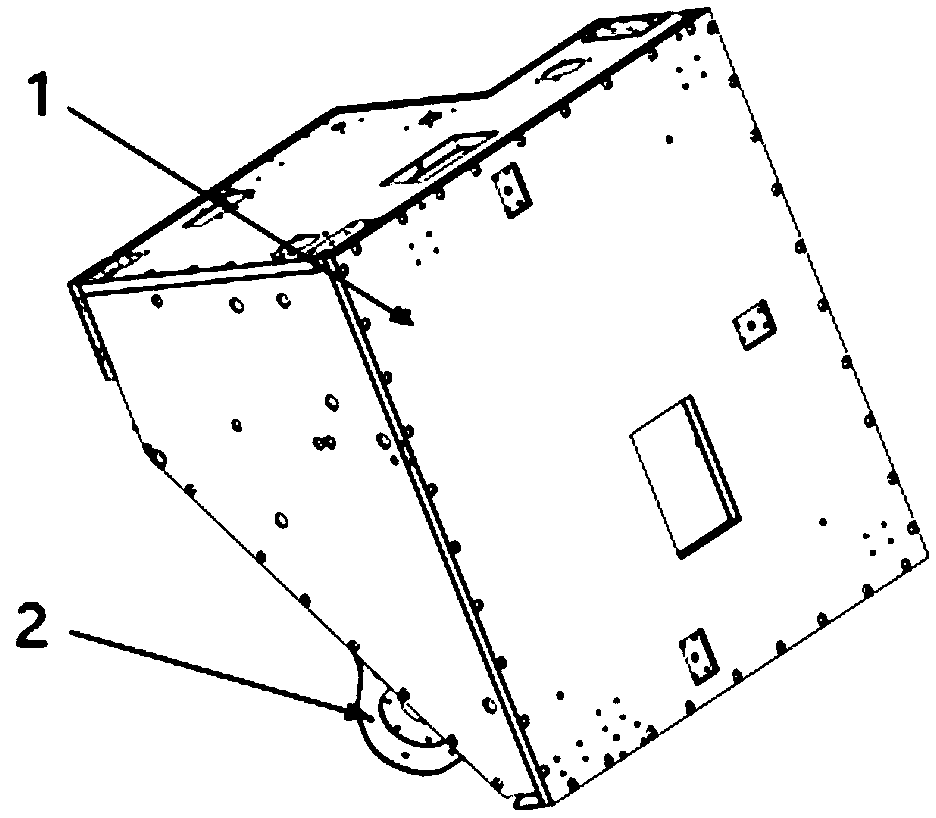 Trapezoid type small satellite structure suitable for carrying