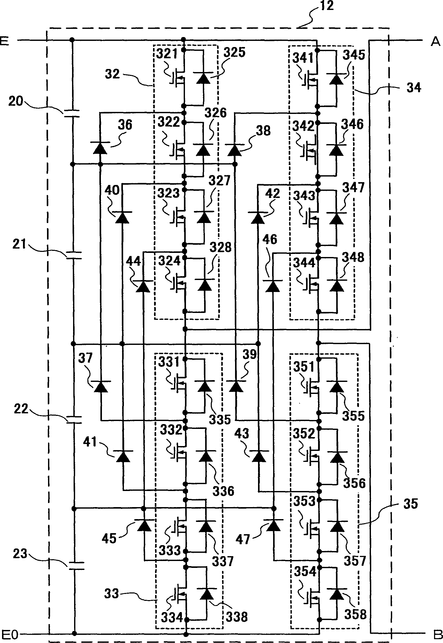 Switching type power source device and magneto-resonance imaging device using the same