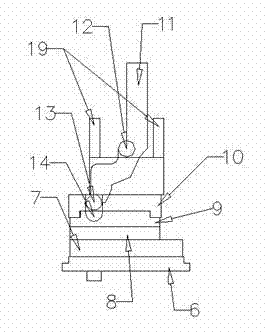 Cold water and hot water mixing valve