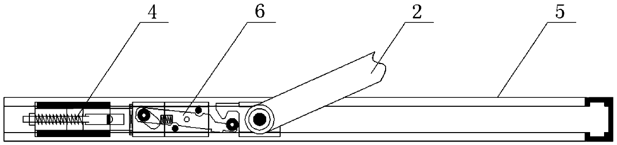 An aluminum alloy fireproof window with built-in opening and closing device and self-locking