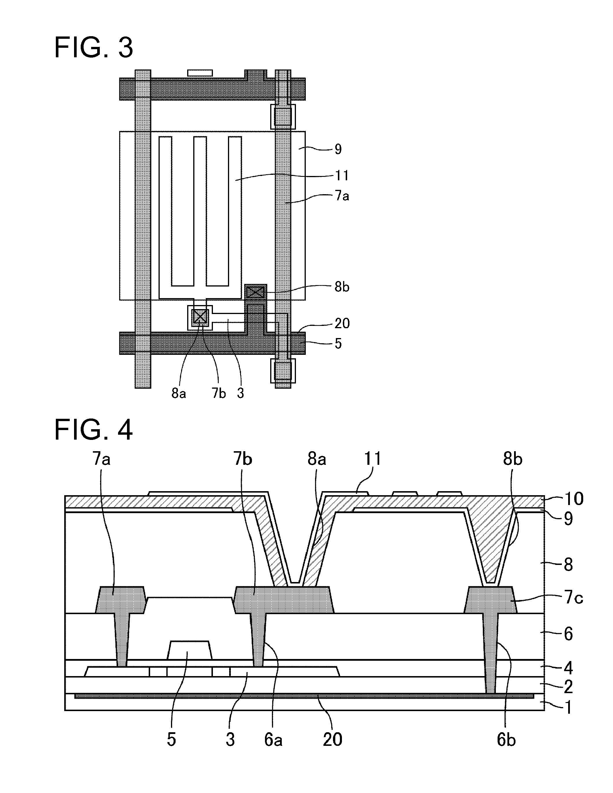 Substrate for liquid crystal display panel and liquid crystal display device