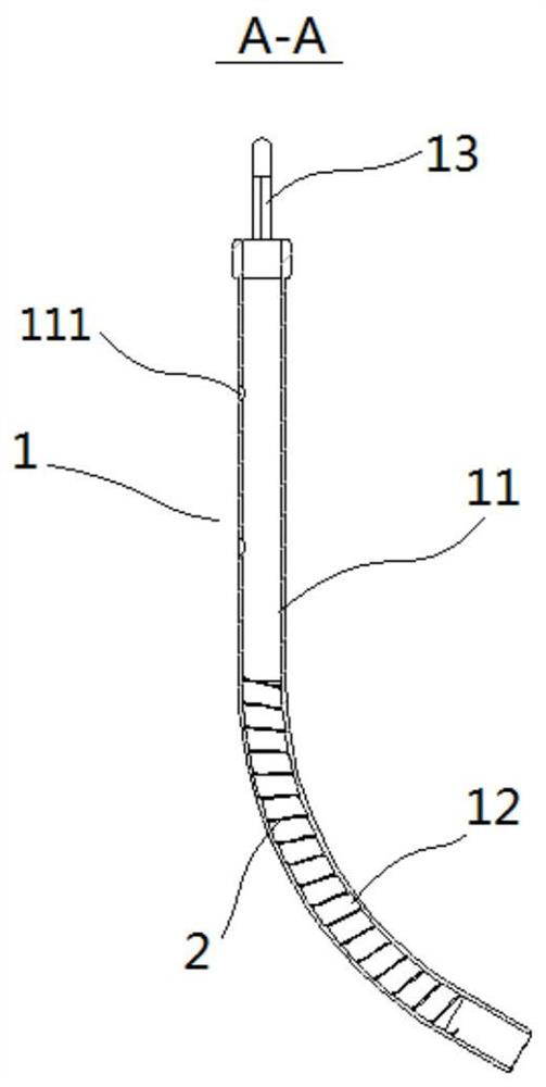 Anti-suffocation pharyngeal catheter device and manufacturing mold of catheter device