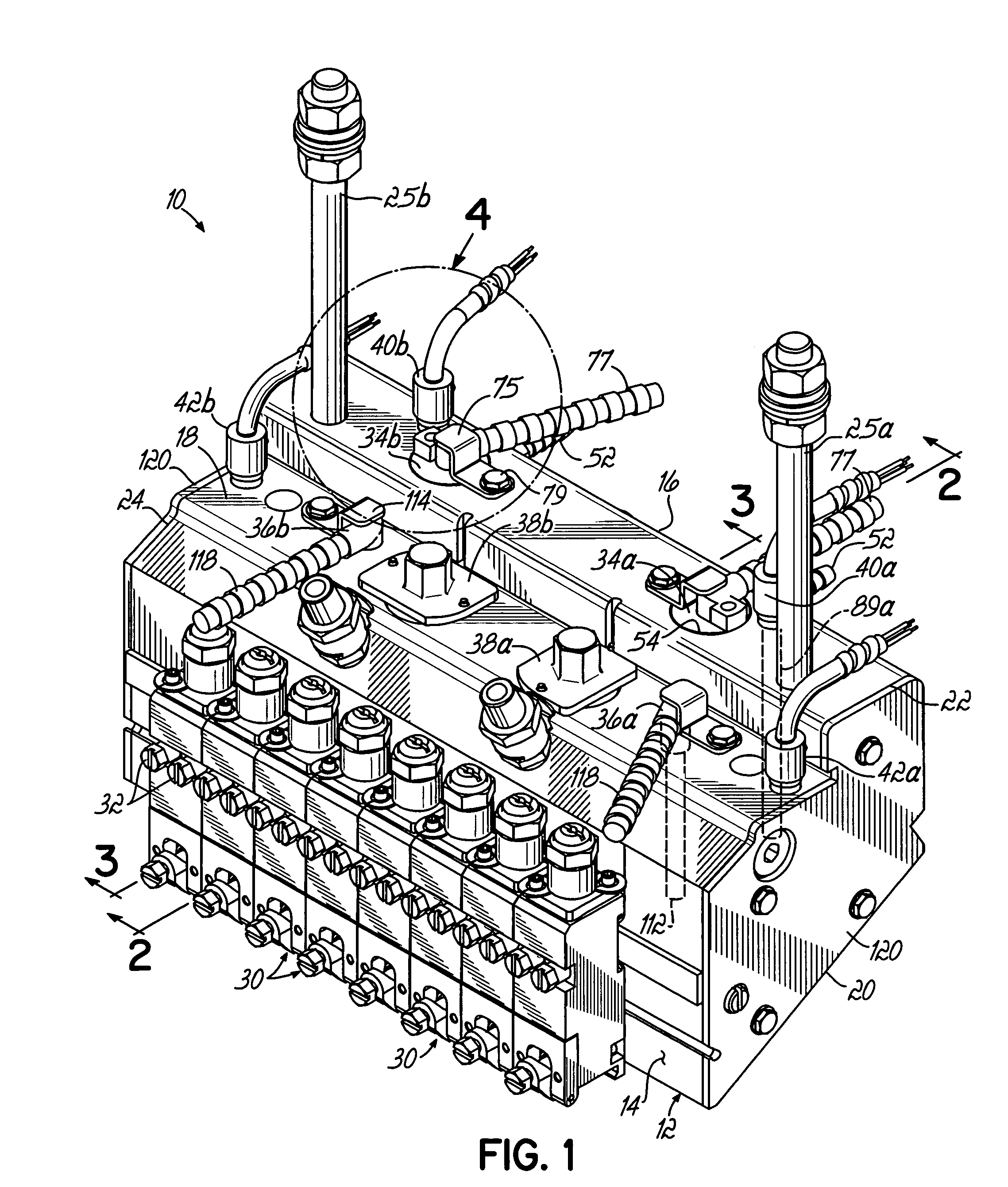 Integral manifold for liquid material dispensing systems