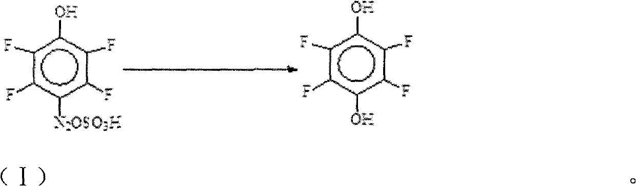 Preparation method for 2,3,5,6-tetrafluorohydroquinone
