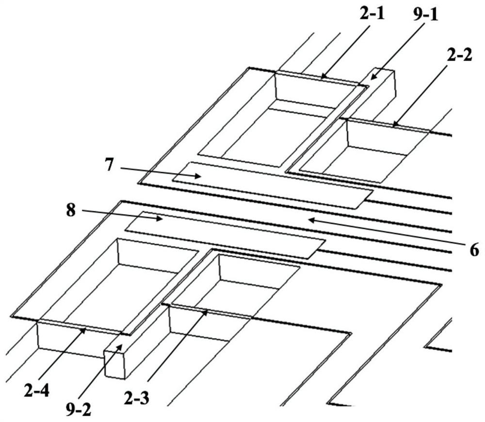 A high quality factor piezoelectric cantilever beam density sensor chip and its working method and preparation method