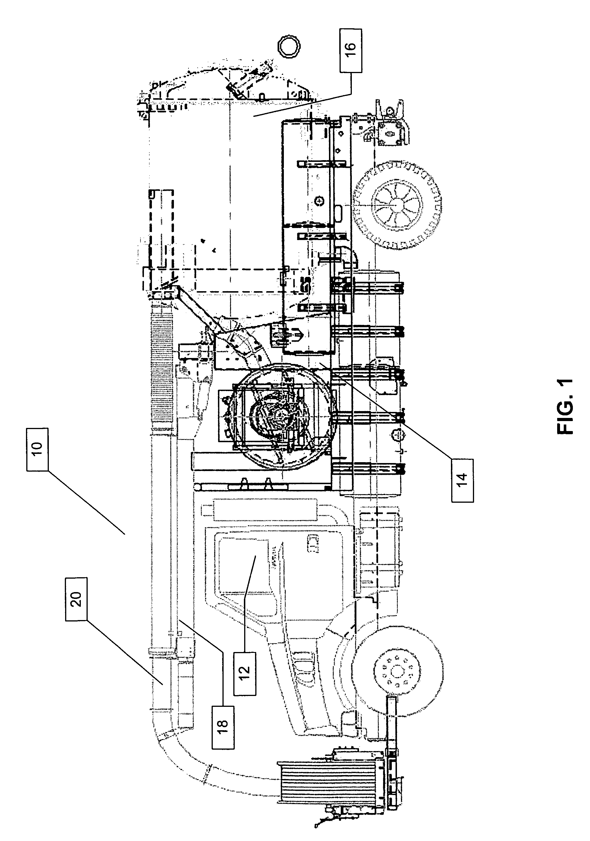 Suction hose arrangement for refuse tank trucks