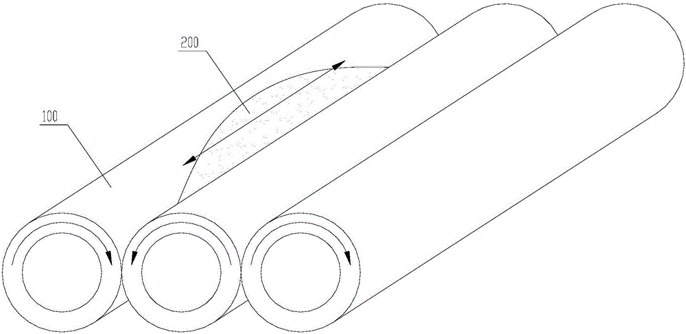 Material damper capable of matching with rollers automatically