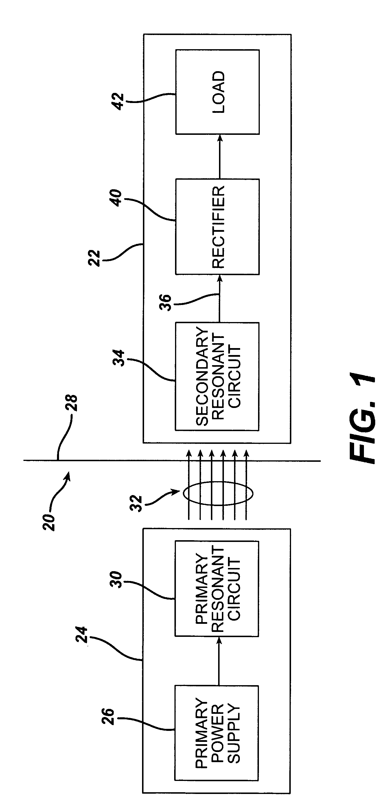 Low frequency transcutaneous energy transfer to implanted medical device