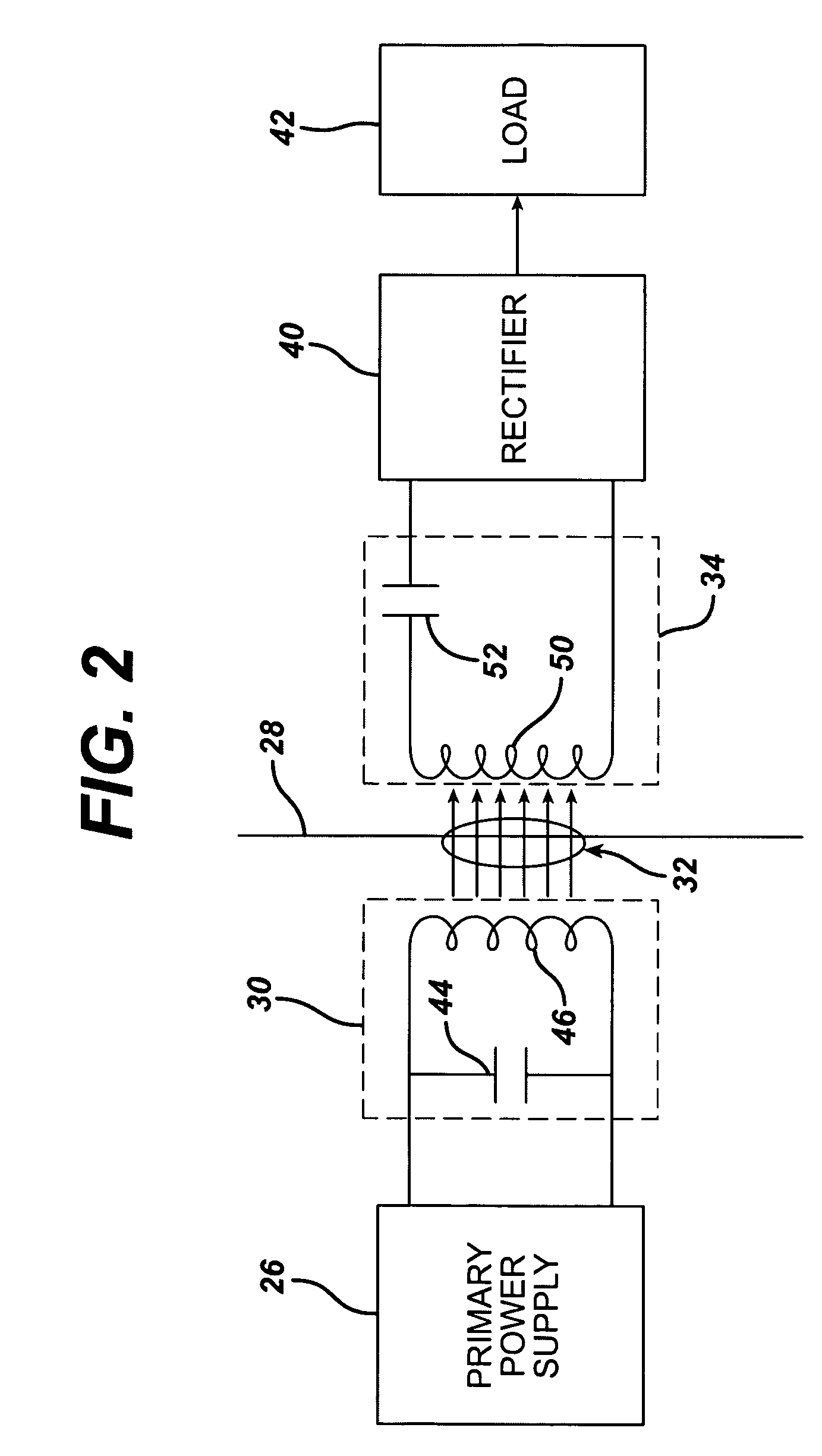 Low frequency transcutaneous energy transfer to implanted medical device