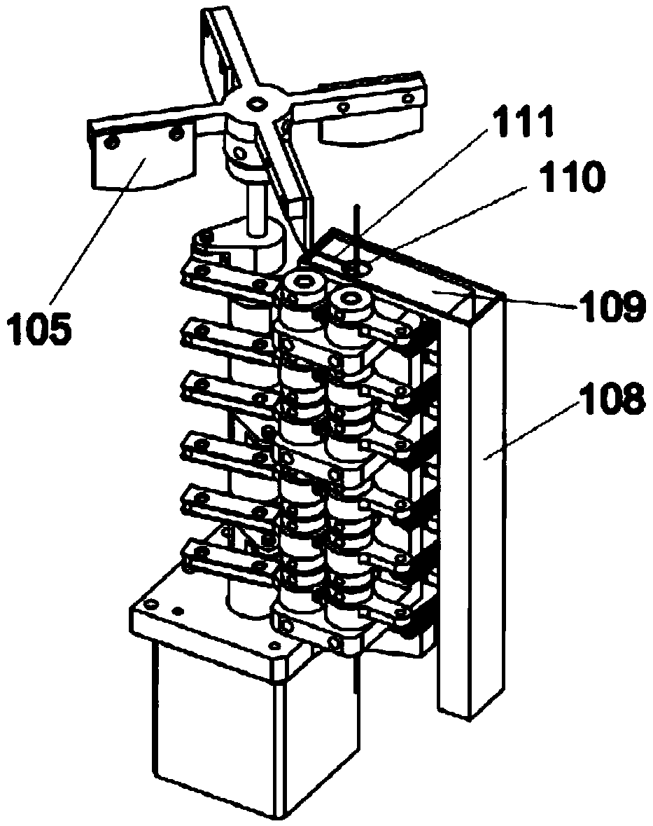 An automatic bead threading device for bead embroidery