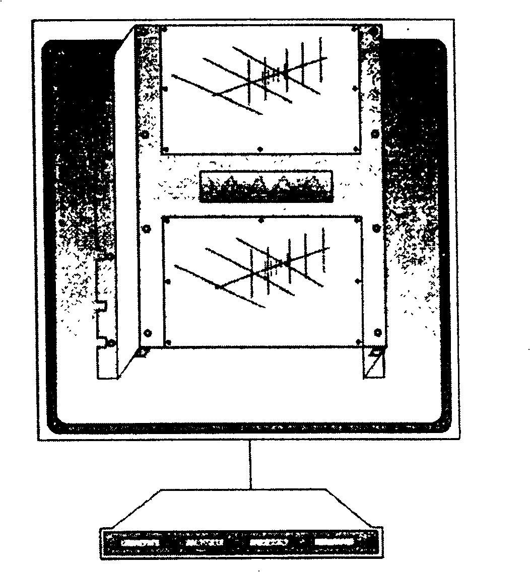 Double communication area electronic non-parking charging lane system and method f realizing same thereof