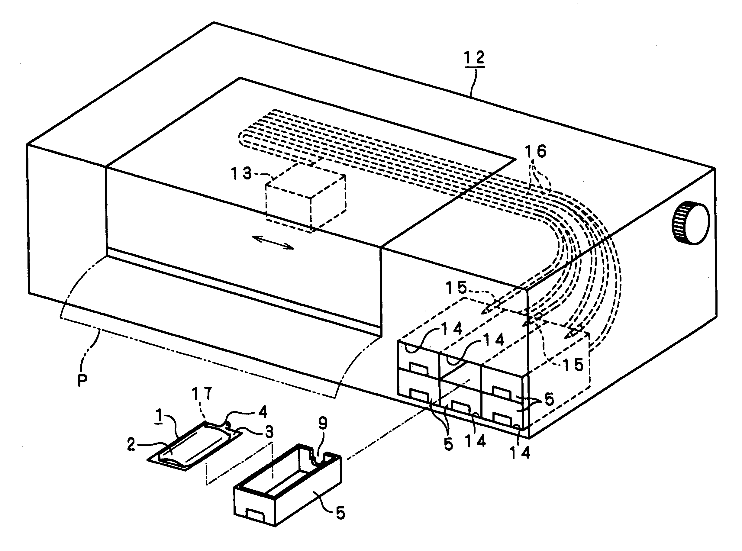 Liquid containing bag and liquid ejector