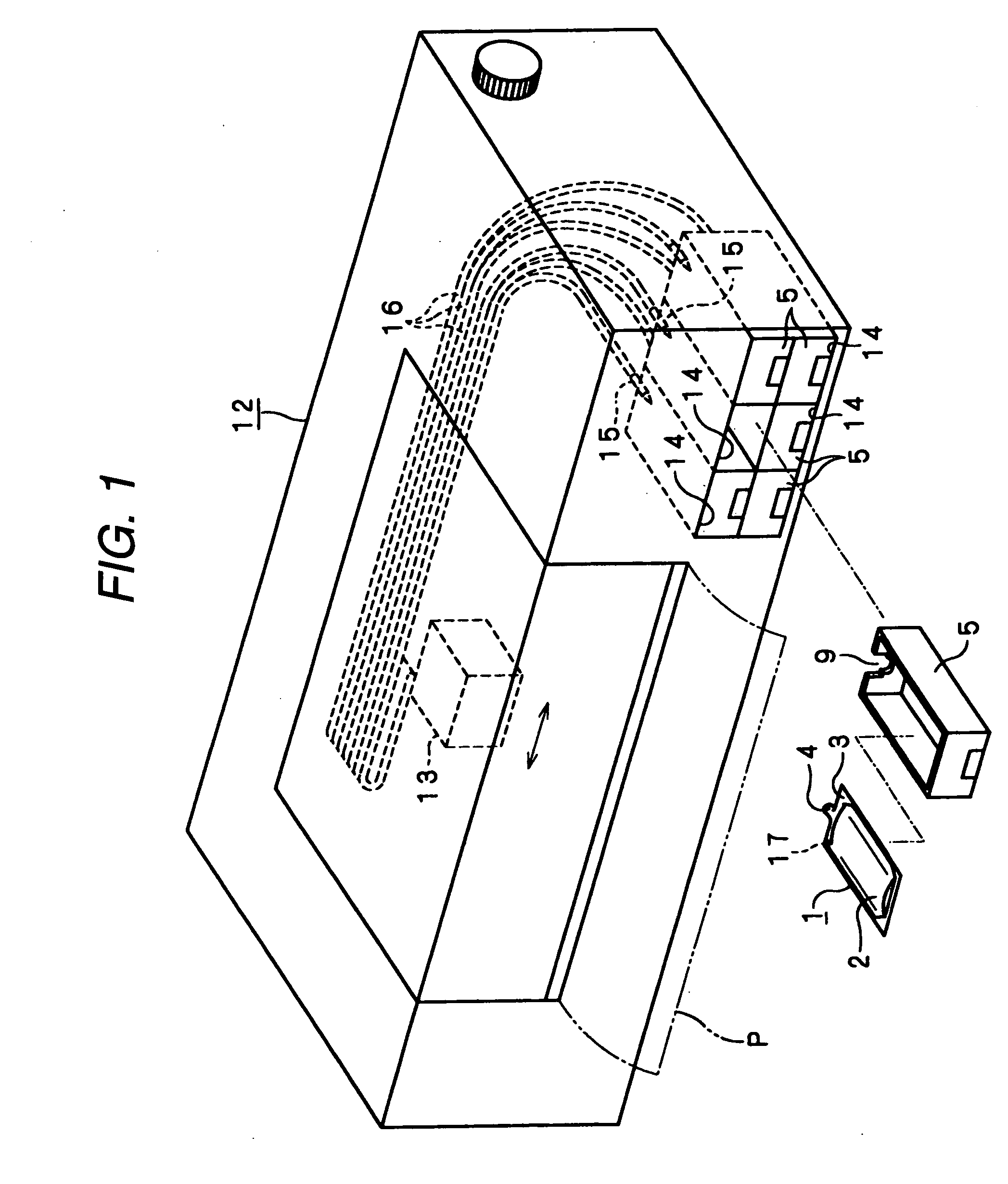 Liquid containing bag and liquid ejector