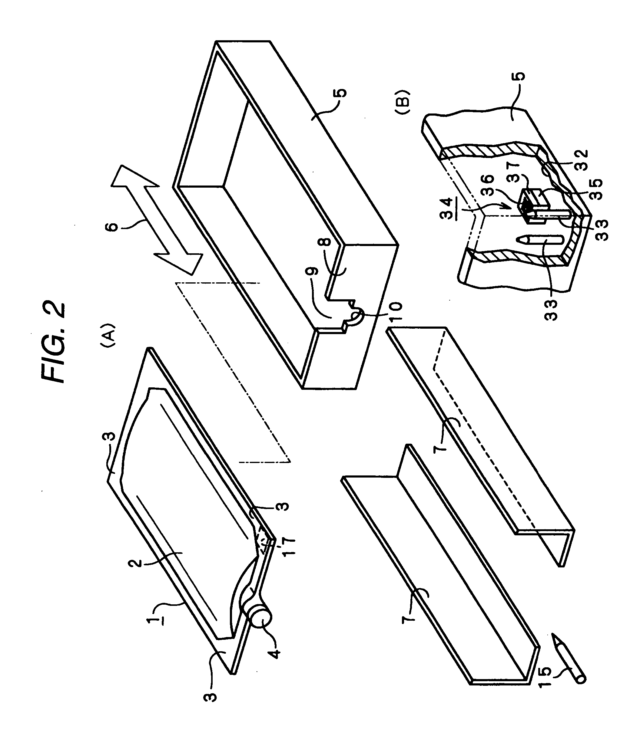 Liquid containing bag and liquid ejector