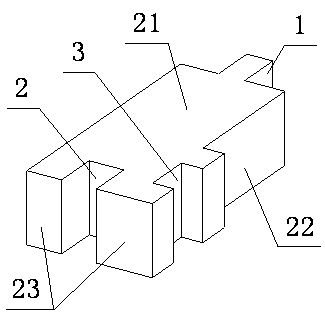 Linear coal ash aerated concrete concavo-convex building block and masonry method thereof