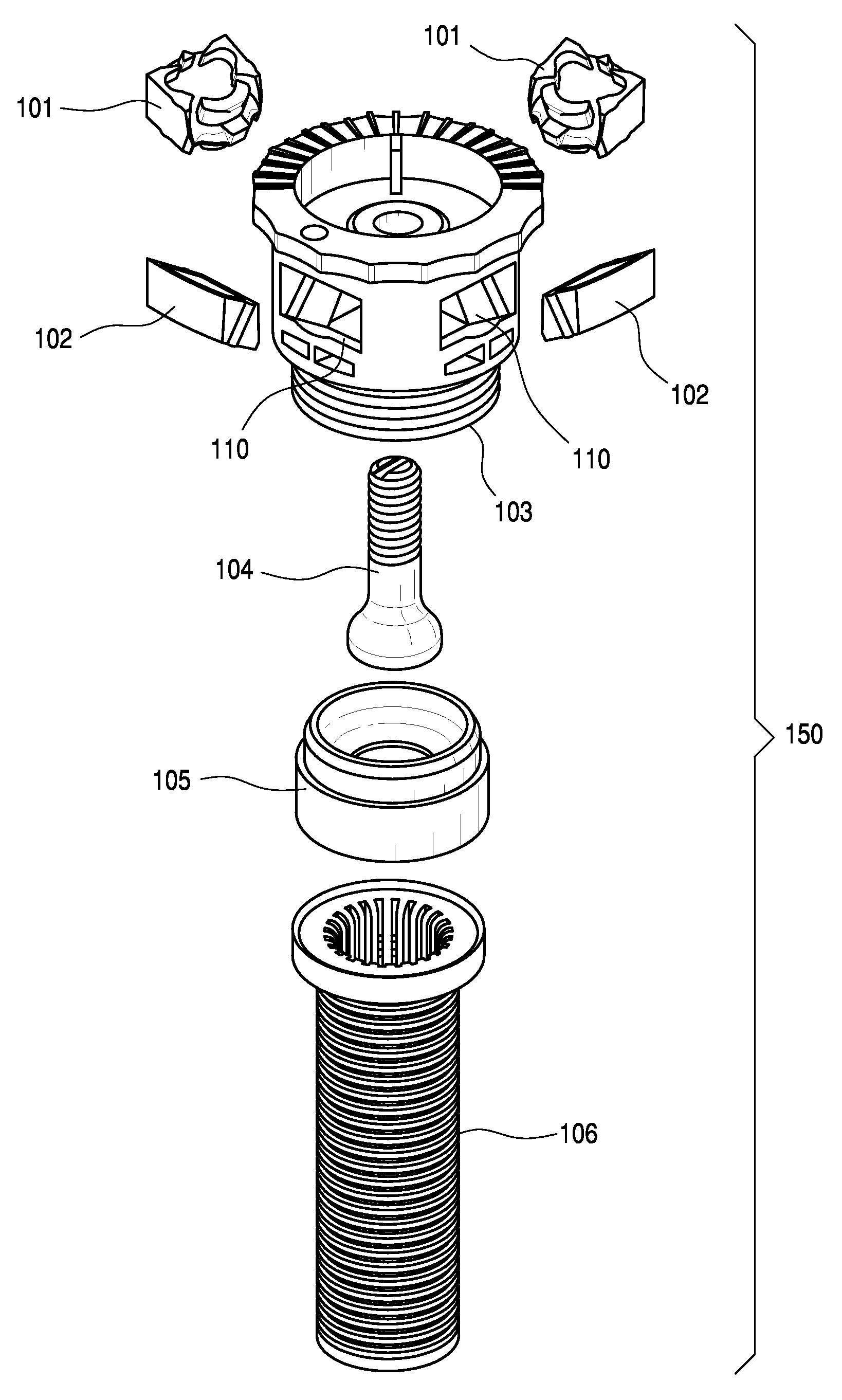 Irrigation nozzle assembly and method