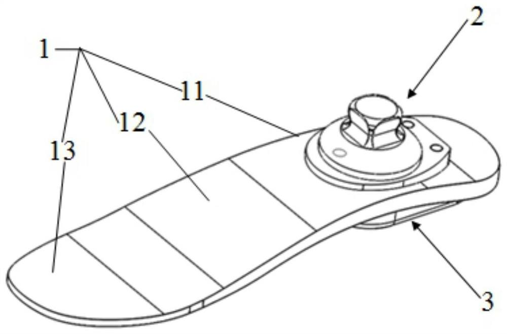 Ankle dissection artificial foot plate