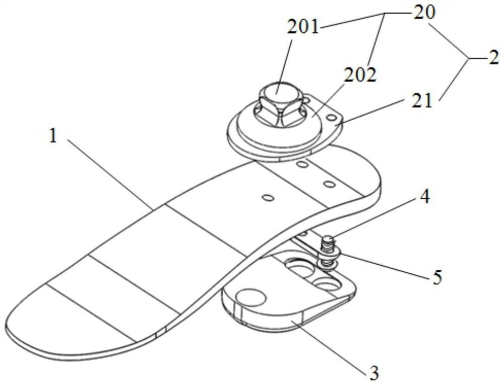 Ankle dissection artificial foot plate