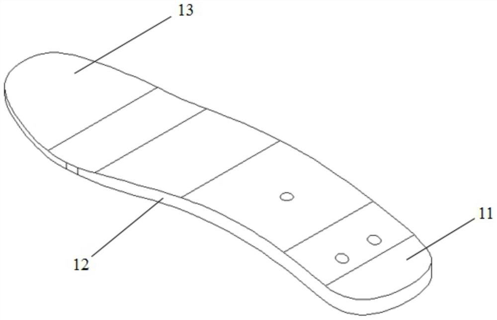 Ankle dissection artificial foot plate