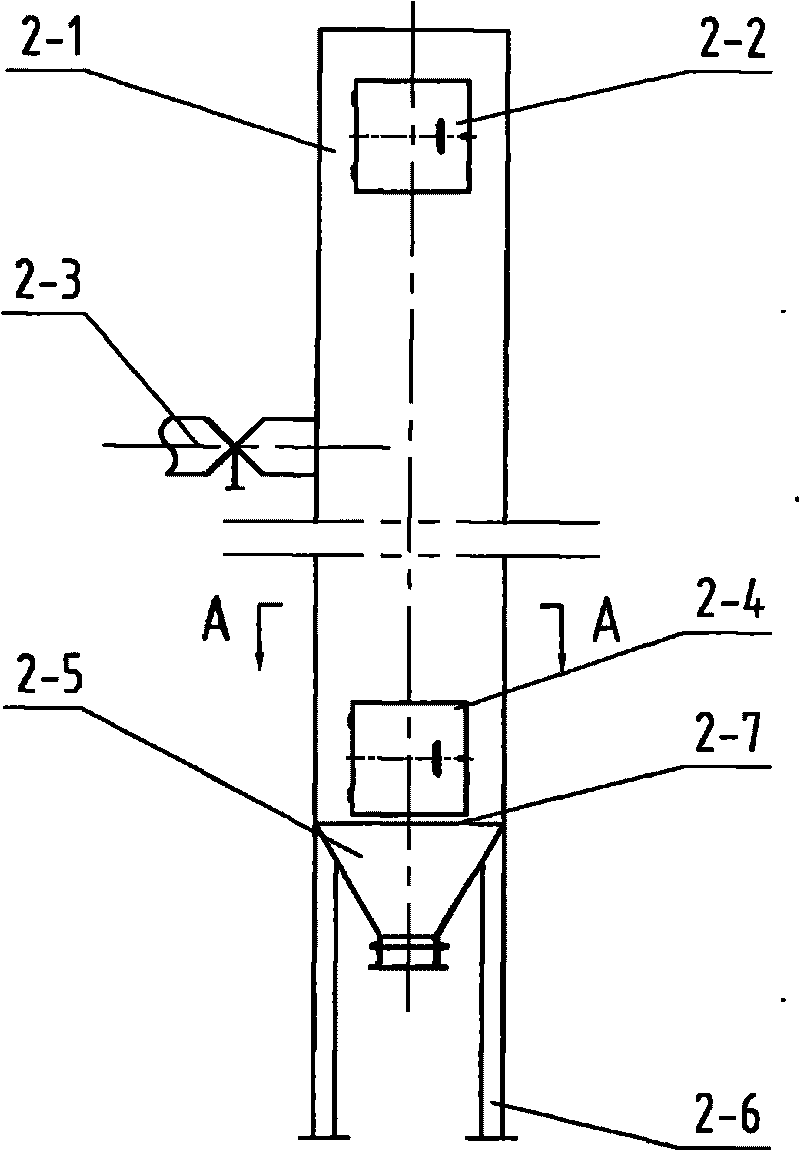 Filter bag collecting device for bag-type dusters