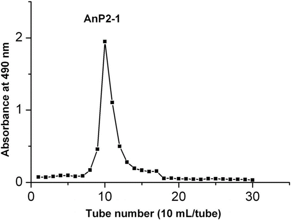 Yellow tang sulfated polysaccharide as well as preparation method and application thereof