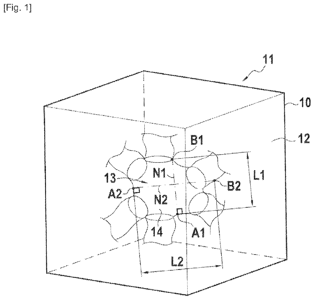 Porous ceramic structure for part made of cmc material and method for obtaining same