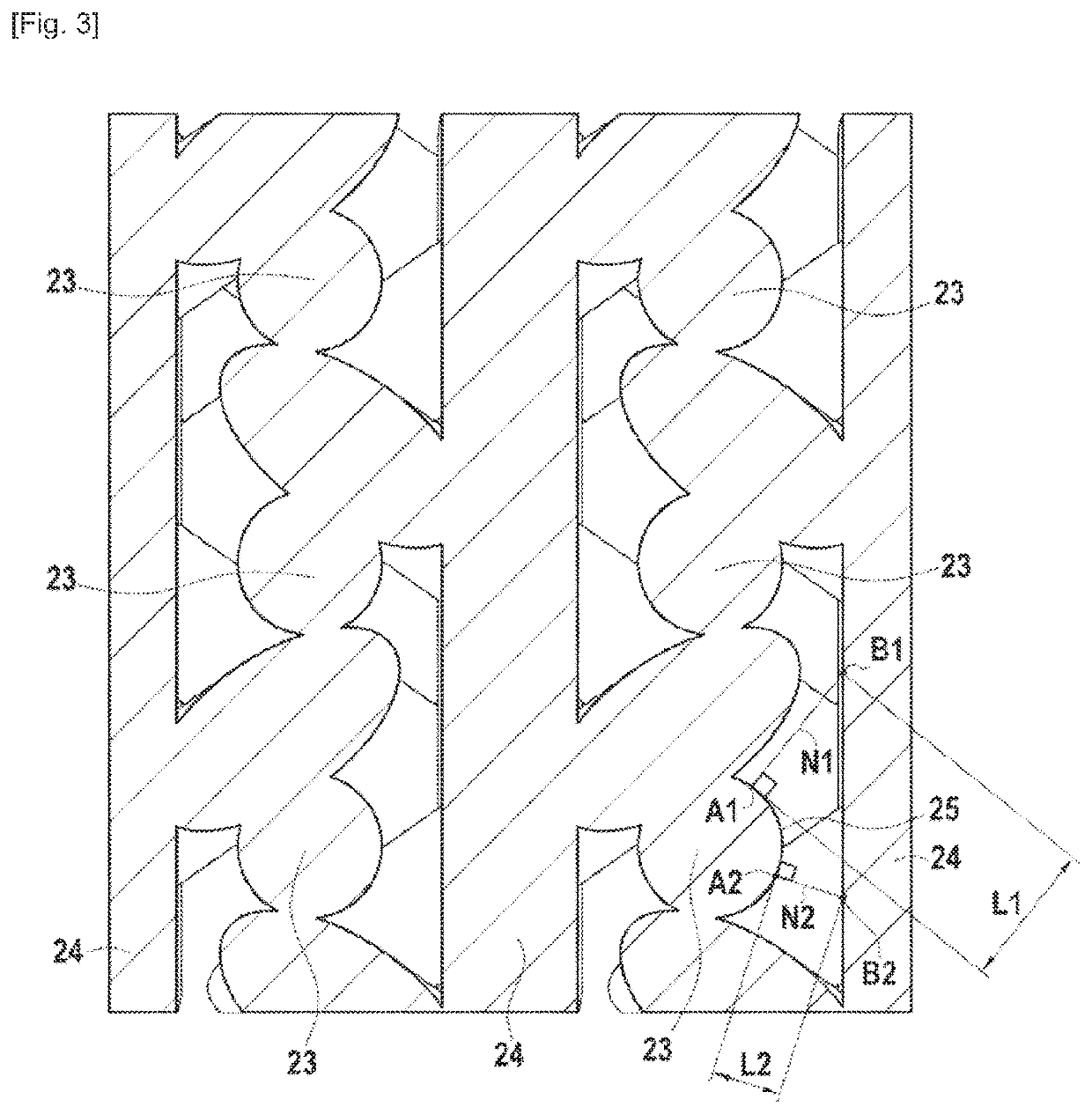 Porous ceramic structure for part made of cmc material and method for obtaining same