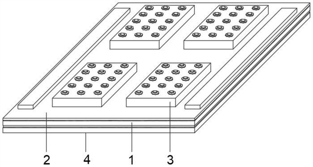 LED packaging substrate and LED packaging equipment using same